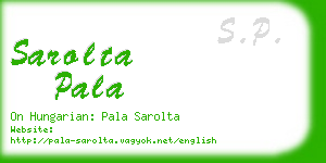 sarolta pala business card